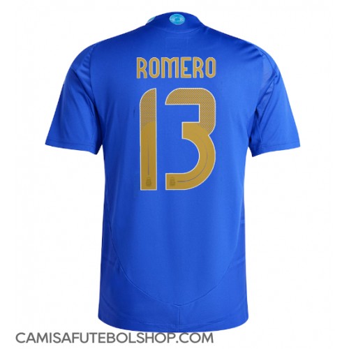 Camisa de time de futebol Argentina Cristian Romero #13 Replicas 2º Equipamento Copa America 2024 Manga Curta